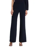 Macy Wide-Leg Crepe Pants