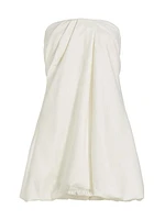 Aerin Strapless Draped Minidress