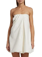 Aerin Strapless Draped Minidress