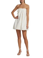 Aerin Strapless Draped Minidress