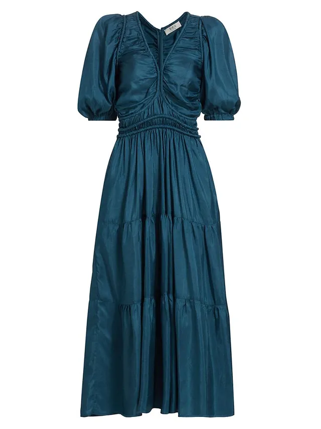 Sea Kyle Silk V-Neck Maxi Dress | The Summit