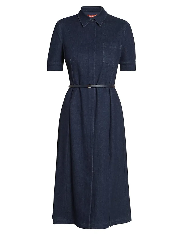 Kieran Denim Midi-Shirtdress