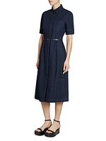 Kieran Denim Midi-Shirtdress