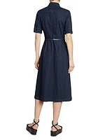 Kieran Denim Midi-Shirtdress