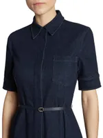 Kieran Denim Midi-Shirtdress