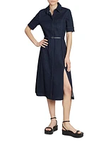 Kieran Denim Midi-Shirtdress