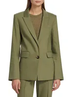 Sevi Linen-Blend Blazer