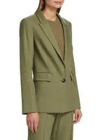 Sevi Linen-Blend Blazer