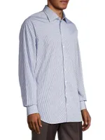 Micro Plaid Dress Shirt