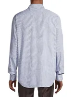 Micro Plaid Dress Shirt