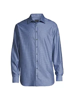 Micro Print Dress Shirt