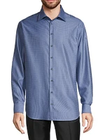 Micro Print Dress Shirt