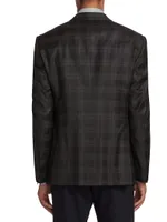 Plaid Wool-Cashmere Sportcoat