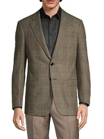 Plaid Wool-Cashmere Sport Coat