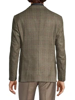 Plaid Wool-Cashmere Sport Coat