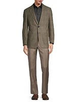 Plaid Wool-Cashmere Sport Coat