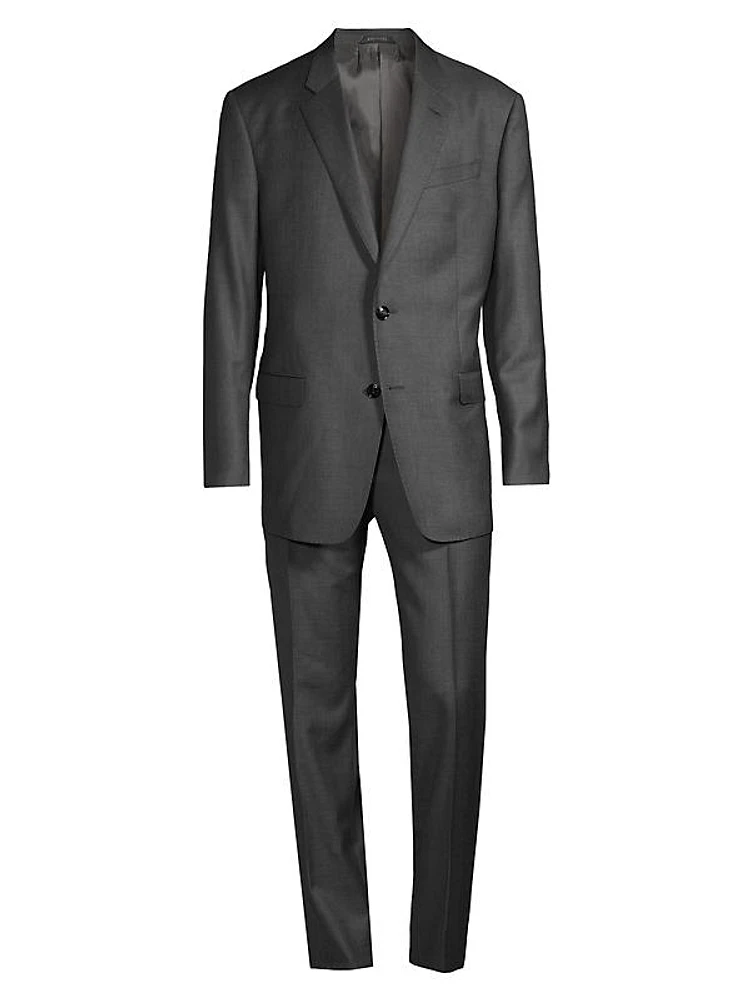 Glen Plaid Wool-Blend Suit