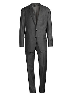 Glen Plaid Wool-Blend Suit