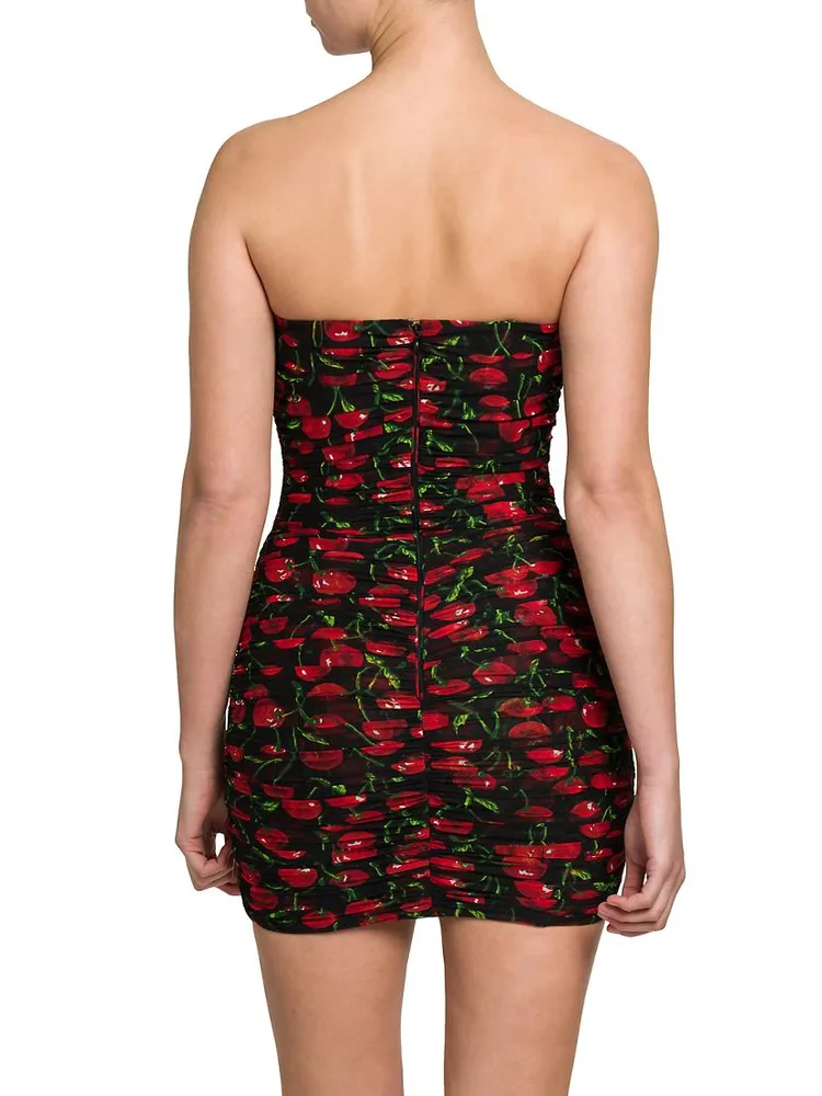 Cherry Printed Mini Dress