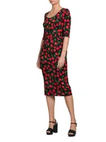 Cherry Midi Dress