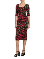 Cherry Midi Dress