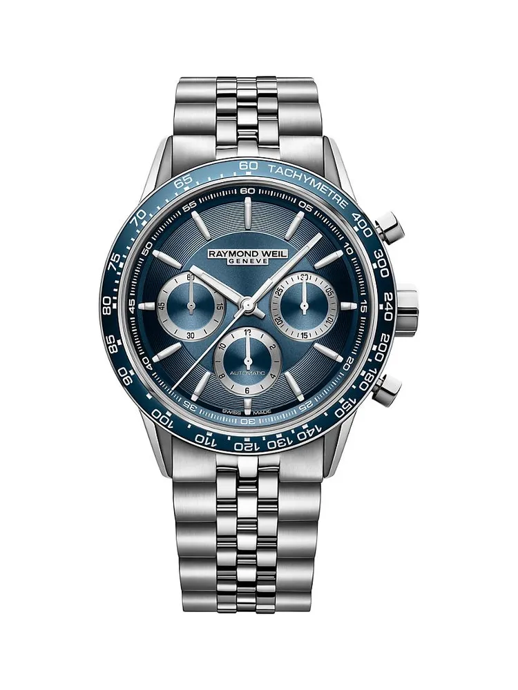 Freelancer Stainless Steel Automatic Chronograph Watch