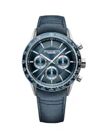 Freelancer Stainless Steel & Leather Chronograph Watch/43.5MM