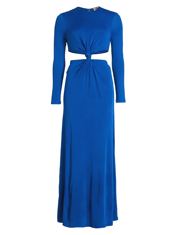 Knotted Cut-Out Maxi Dress