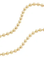 14K Yellow Gold & 0.23 TCW Natural Diamond Ball-Chain Lariat Necklace