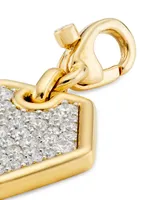 14K Yellow Gold & 1.2 TCW Natural Diamond Hexagon Pendant