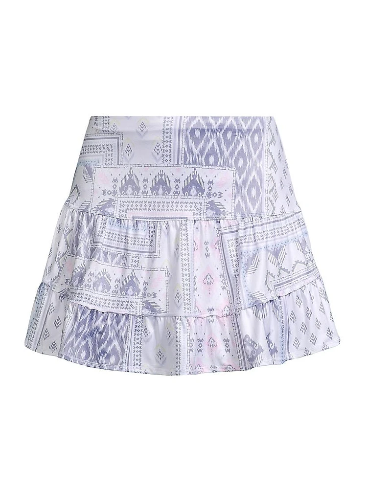 Ikat About It Printed Jersey Tennis Skort