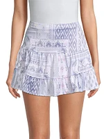 Ikat About It Printed Jersey Tennis Skort