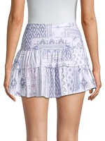 Ikat About It Printed Jersey Tennis Skort