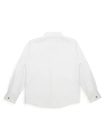 Little Girl's & Medusa Embroidered Formal Shirt