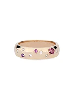 Modern Classics Delicato 14K Yellow Gold, 0.15 TCW Diamond & Multi-Gemstone Ring