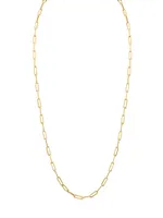 Chains 18K Yellow Gold Paper-Clip Necklace
