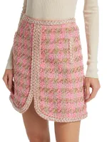 Tweed Flare Miniskirt