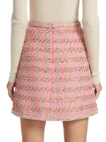 Tweed Flare Miniskirt