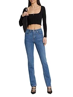 High-Rise Stretch Skinny Jeans