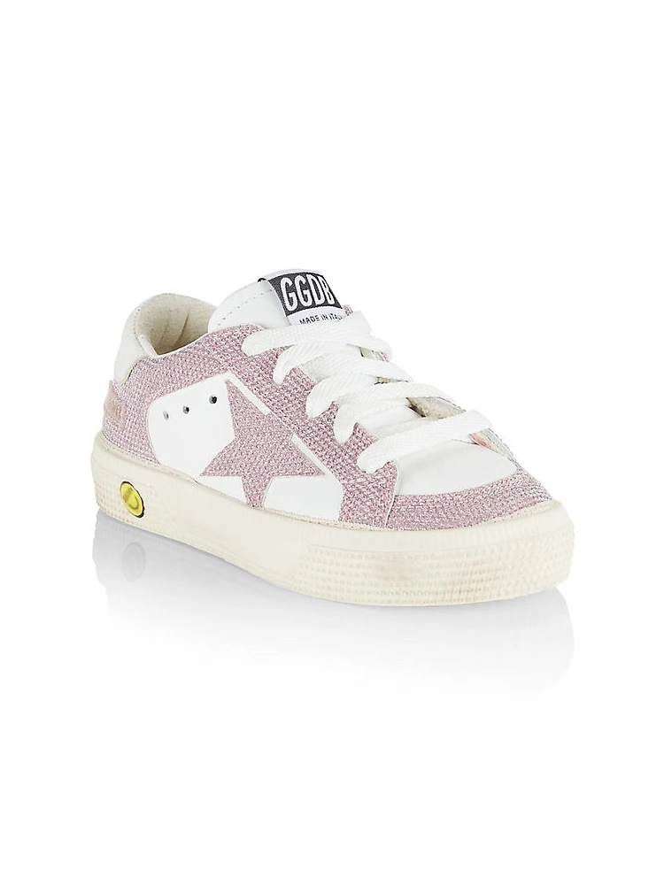 Baby Girl's, Little Girl's & May Glitter Platform Sneakers