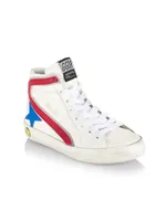 Baby's, Little Kid's & Star Leather Quarter And Wave High-Top Sneakers