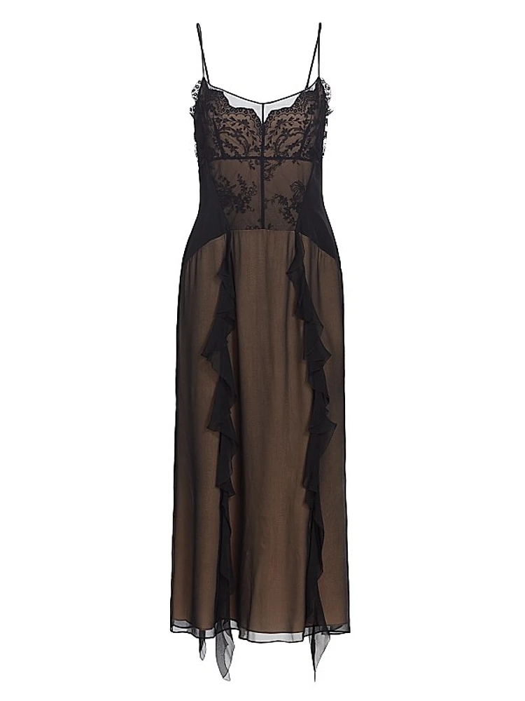 Cosmic Floral Sheer Tulle Dress