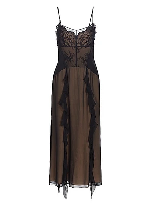 Cosmic Floral Sheer Tulle Dress