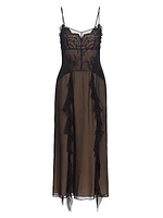 Cosmic Floral Sheer Tulle Dress