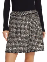 Tinsel Tweed Miniskirt