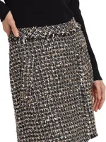 Tinsel Tweed Miniskirt