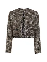 Tinsel Tweed Crop Jacket