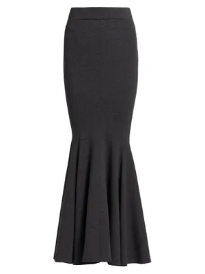 Jersey Fishtail Maxi Skirt