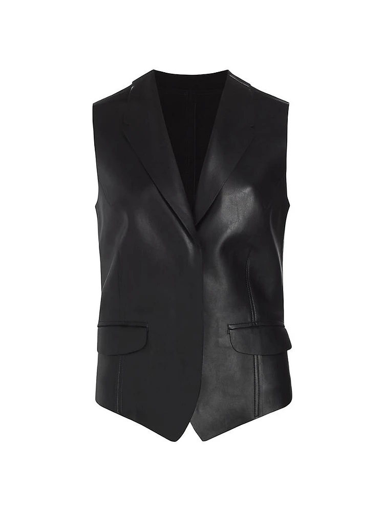 Faux Leather Vest