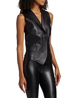 Faux Leather Vest